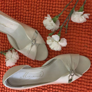 Ivory/fabric, wedding shoes
